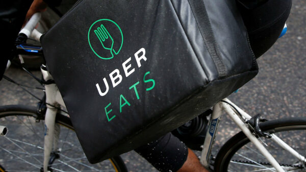 African Uber Eats riders protest in Paris